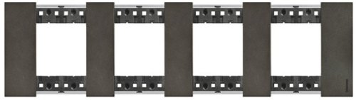 Рамка универсальная Legrand BTicino Living Now 4-м. 8 мод. металл космос картинка